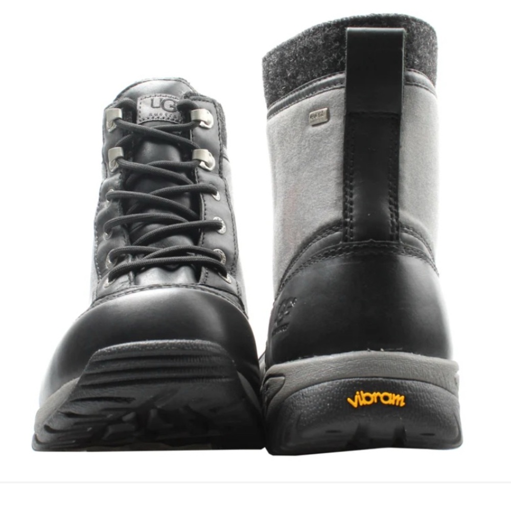 UGG Australia Eaglin Stout Black Men's Boots- BLK & Gray - Picture 2 of 14